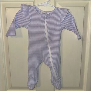 Waffle knit footie 💜